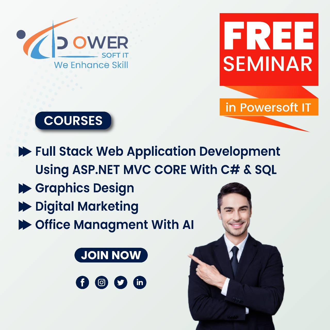 Powersoft IT free course - Best IT Institute in Dhaka